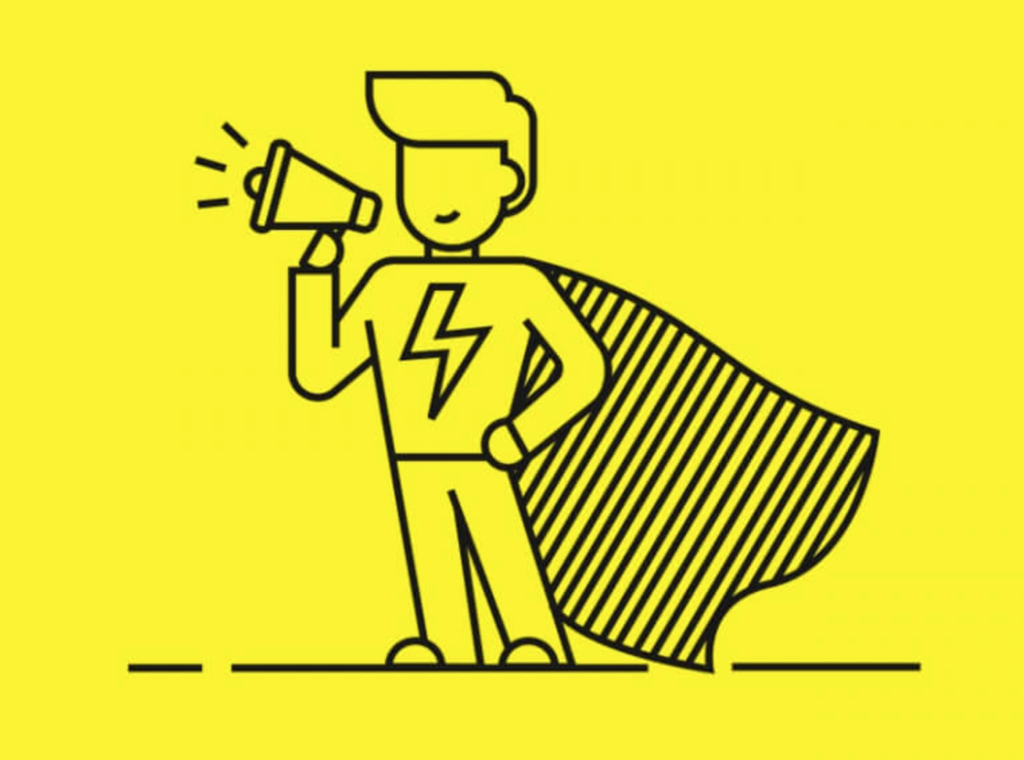 male, cape with mega speaker